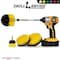 Drill Brush Power Scrubber By Useful Products 5 in W 7 in L Brush, Yellow Y-S-542O-7X-QC-DB - alternate 4